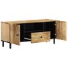 Mueble De Tv Madera Maciza De Mango 105x33x46 Cm