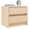 Mesita De Noche Madera Maciza De Pino 40x31x35,5 Cm