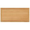 Mesa De Centro De Madera Maciza De Roble 110x55x40 Cm