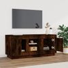 Mueble Para Tv Madera Contrachapada Roble Ahumado 102x35x45 Cm