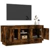 Mueble Para Tv Madera Contrachapada Roble Ahumado 102x35x45 Cm