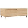 Mesa De Centro Madera Contrachapada Roble Sonoma 90x50x36,5 Cm