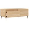 Mesa De Centro Madera Contrachapada Roble Sonoma 90x50x36,5 Cm