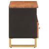 Mueble De Tv Madera De Mango Marrón Negro 70x33,5x46 Cm