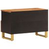 Mueble De Tv Madera De Mango Marrón Negro 70x33,5x46 Cm