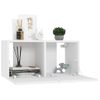 Mueble De Tv Colgante Blanco 60x30x30 Cm