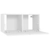 Mueble De Tv Colgante Blanco 60x30x30 Cm