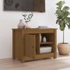 Mueble De Tv Madera Maciza De Pino Marrón Miel 70x36,5x52 Cm