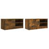 Muebles Para Tv 2 Unidades Contrachapado Roble Ahumado 80x35x36,5 Cm