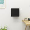 Mueble De Pared Para Tv Negro 30,5x30x30 Cm