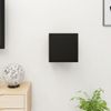 Mueble De Pared Para Tv Negro 30,5x30x30 Cm