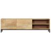 Mueble Para Tv Madera Maciza De Mango 145x30x41 Cm