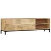 Mueble Para Tv Madera Maciza De Mango 145x30x41 Cm