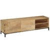 Mueble Para Tv Madera Maciza De Mango 145x30x41 Cm