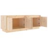 Mueble De Tv De Madera Maciza De Pino 110x34x40 Cm