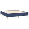 Estructura De Cama Box Spring Tela Azul 180x200 Cm