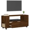 Mueble Para Tv Madera De Ingeniería Roble Marrón 102x34,5x43 Cm