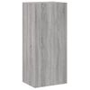 Mueble Tv De Pared Madera Ingeniería Gris Sonoma 40,5x30x90 Cm