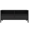 Mueble De Tv Madera Contrachapada Negro 100x34,5x44,5 Cm