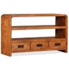 Mueble De Tv Madera Maciza Acacia 90x30x55 Cm