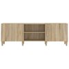 Mueble Para Tv Madera Contrachapada Roble Sonoma 150x30x50 Cm