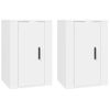 Muebles Para Tv De Pared 2 Unidades Blanco 40x34,5x60 Cm