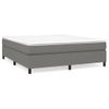 Estructura De Cama Box Spring Tela Gris Oscuro 180x200 Cm