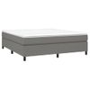 Estructura De Cama Box Spring Tela Gris Oscuro 180x200 Cm