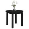 Mesa De Centro De Madera Maciza De Pino Negro Ø 55x45 Cm