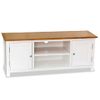 Mueble Para El Televisor Madera Maciza De Roble 120x35x48 Cm