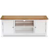 Mueble Para El Televisor Madera Maciza De Roble 120x35x48 Cm