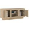 Mueble De Tv Madera Contrachapada Roble Sonoma 102x35x45 Cm