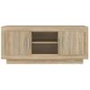 Mueble De Tv Madera Contrachapada Roble Sonoma 102x35x45 Cm