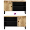 Mueble De Tv Madera Maciza De Mango 80x31x46 Cm