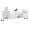 Mueble Para Tv Madera Contrachapada Blanco 160x35x55 Cm