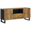 Mueble De Tv Madera Mango Y Madera Contrachapada 105x33,5x46 Cm