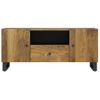 Mueble De Tv Madera Mango Y Madera Contrachapada 105x33,5x46 Cm