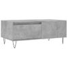 Mesa De Centro Madera Contrachapada Gris Hormigón 90x50x36,5 Cm