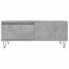 Mesa De Centro Madera Contrachapada Gris Hormigón 90x50x36,5 Cm