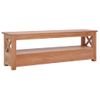 Mueble De Tv Madera Maciza De Caoba 115x30x40 Cm