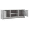 Mueble De Tv Madera De Ingeniería Gris Hormigón 102x30x37,5 Cm