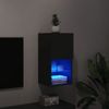 Mueble Para Tv Con Luces Led Negro 30,5x30x60 Cm