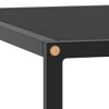 Mesa De Centro Negra Con Vidrio Negro 80x80x35 Cm