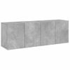 Muebles Para Tv De Pared 2 Unidades Gris Hormigón 60x30x41 Cm