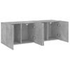 Muebles Para Tv De Pared 2 Unidades Gris Hormigón 60x30x41 Cm