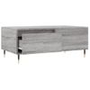 Mesa De Centro Madera Contrachapada Gris Sonoma 90x50x36,5 Cm