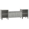 Mueble Para Tv Madera Contrachapada Gris Hormigón 160x35x55 Cm