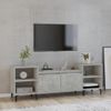 Mueble Para Tv Madera Contrachapada Gris Hormigón 160x35x55 Cm