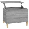 Mesa De Centro Madera Contrachapada Gris Sonoma 60x44,5x45 Cm