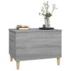 Mesa De Centro Madera Contrachapada Gris Sonoma 60x44,5x45 Cm